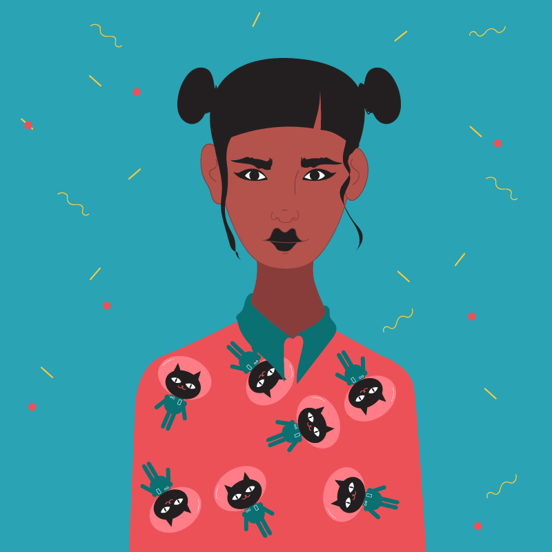 Hairbuns & PrintShirts