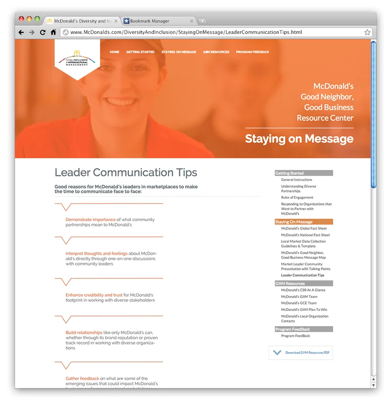 Communication Tips Webpage