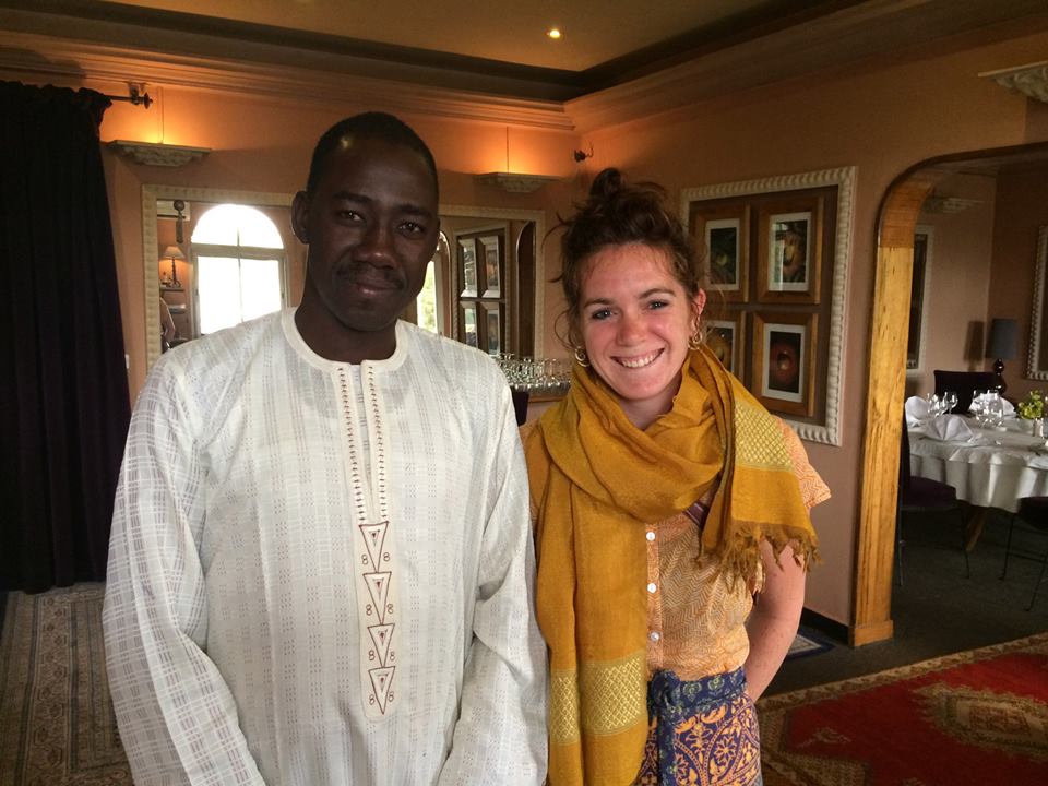 Karamoko Tounkara, GAIA VF Mali Director, and Eliza Squibb, GAIA VF Executive Director, at the Loft, beginning of day 1.