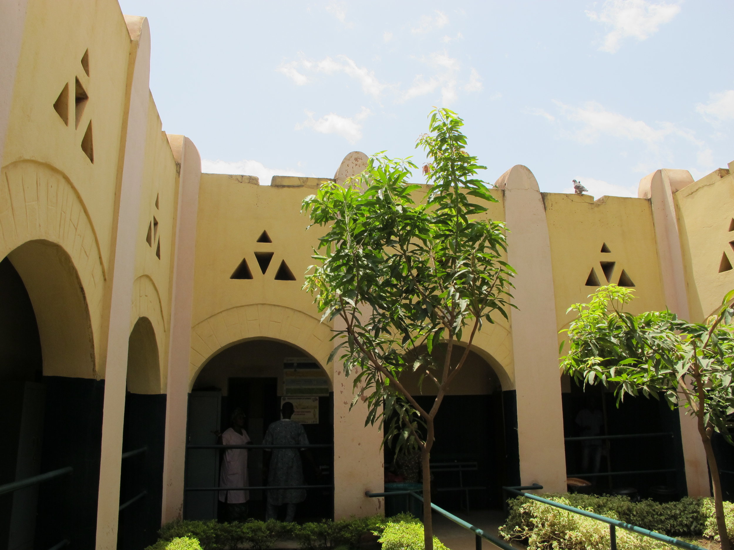 Courtyard at the Banconi clinic