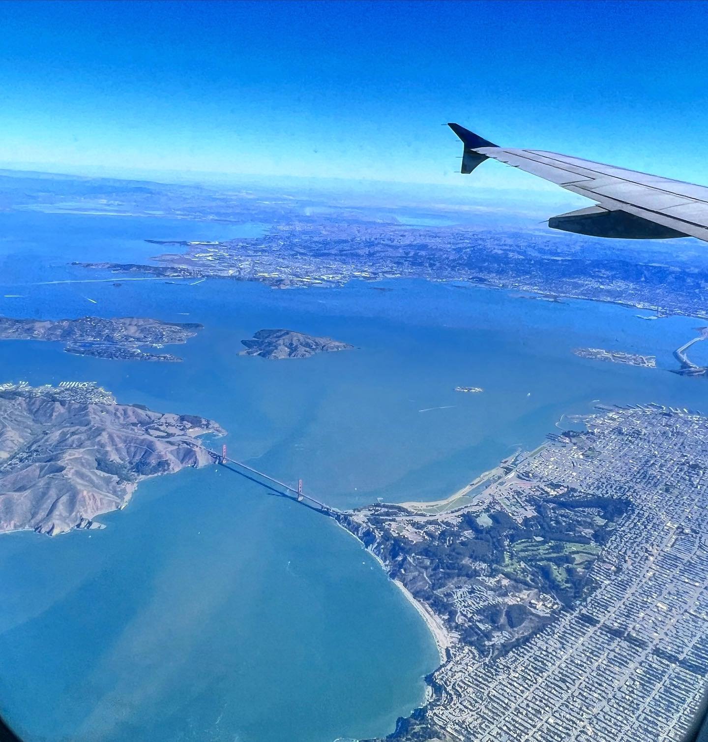 Hello San Francisco Bay Area - loving the clear blue sky and display below.