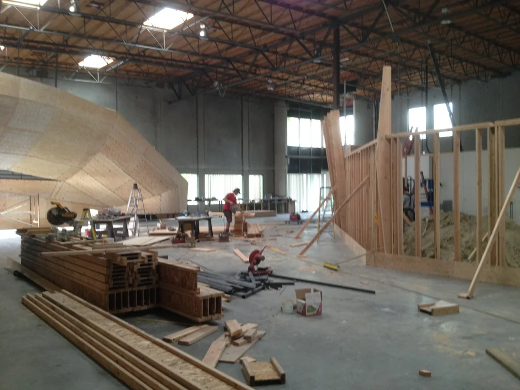 Construction of The Wall Climbing Gym San Diego