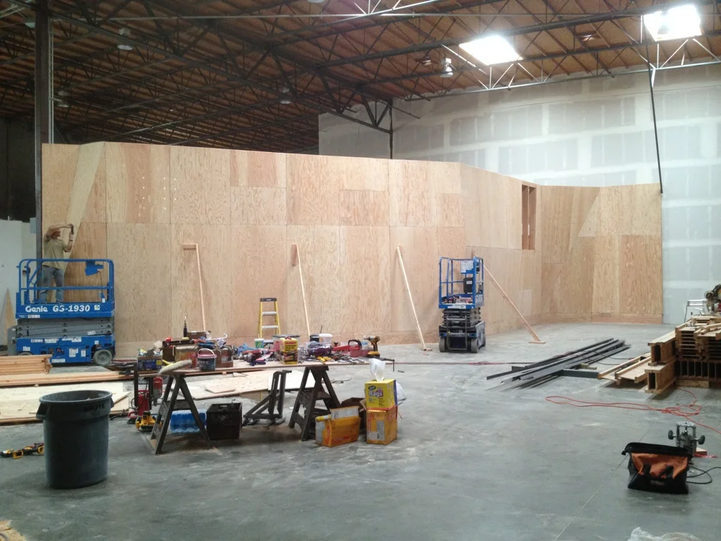 San Diego Rock Climbing Gym – The Wall construction