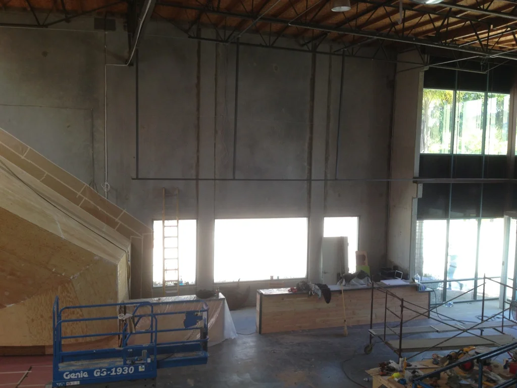 The Wall Climbing Gym Construction in Vista