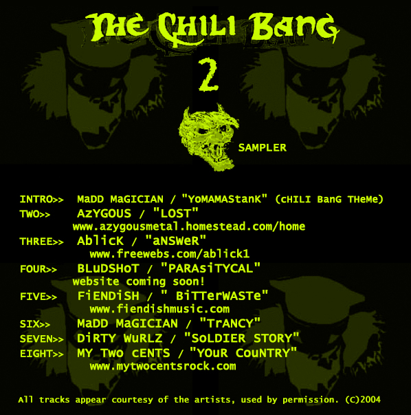 "THE CHILI BANG 2: SAMPLER," COMPILATION CD (2004)