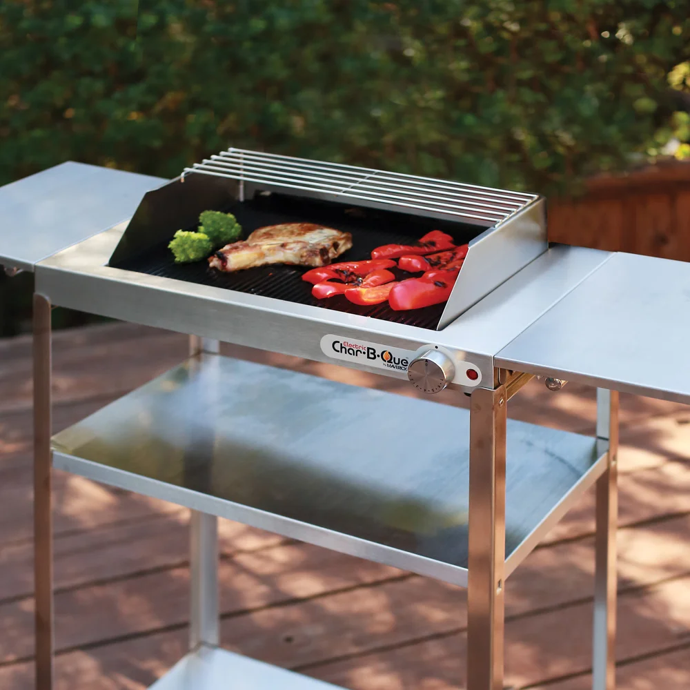 EA-150 Stainless Steel Rollabout Cart with Side Shelves