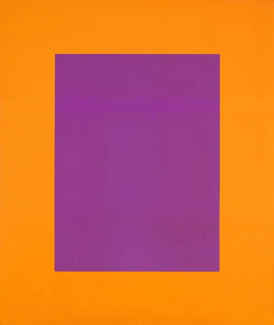 Karl Benjamin: #30, 1975, oil on canvas, 48 x 40 inches