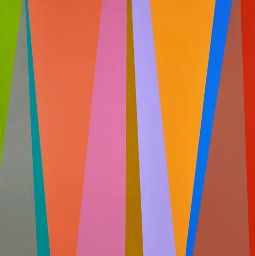 Karl Benjamin, #4, 1995, oil on canvas, 48 x 48 inches