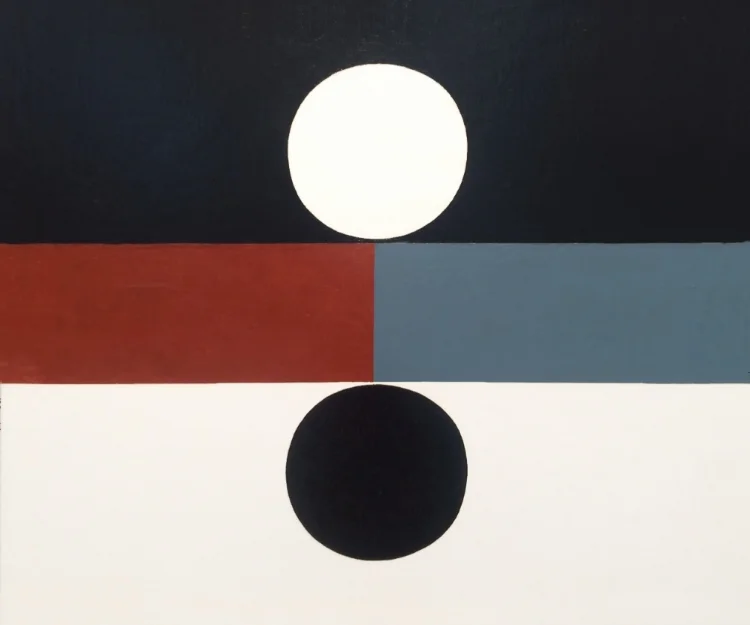 Frederick Hammersley (1919 - 2009) Both , 1959 oil on linen 20 x 24 inches; 50.8 x 61 centimeters