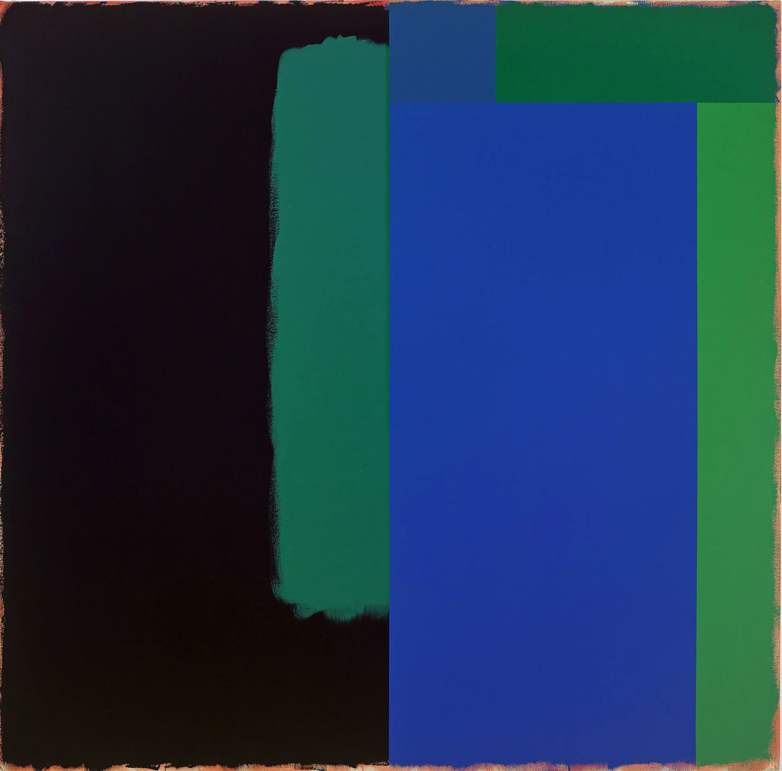 Doug Ohlson, Marker / The Deep , 1986, acrylic on canvas, 60 x 60 inches