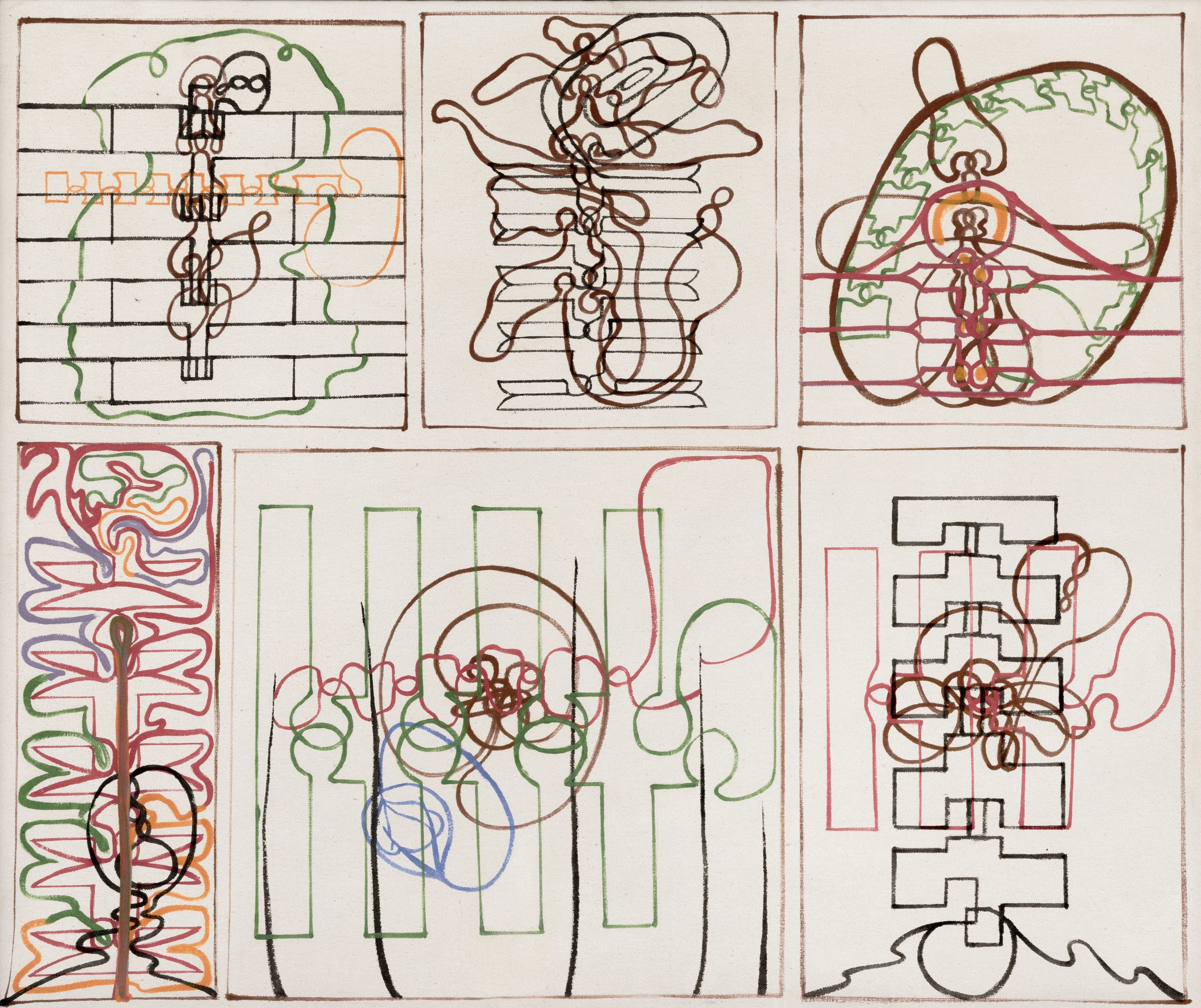 Bernard Cohen (b. 1933) Style II , 1963 oil on canvas 32 1/8 x 38 in. (81.6 x 96.5 cm) LSFA# 14062