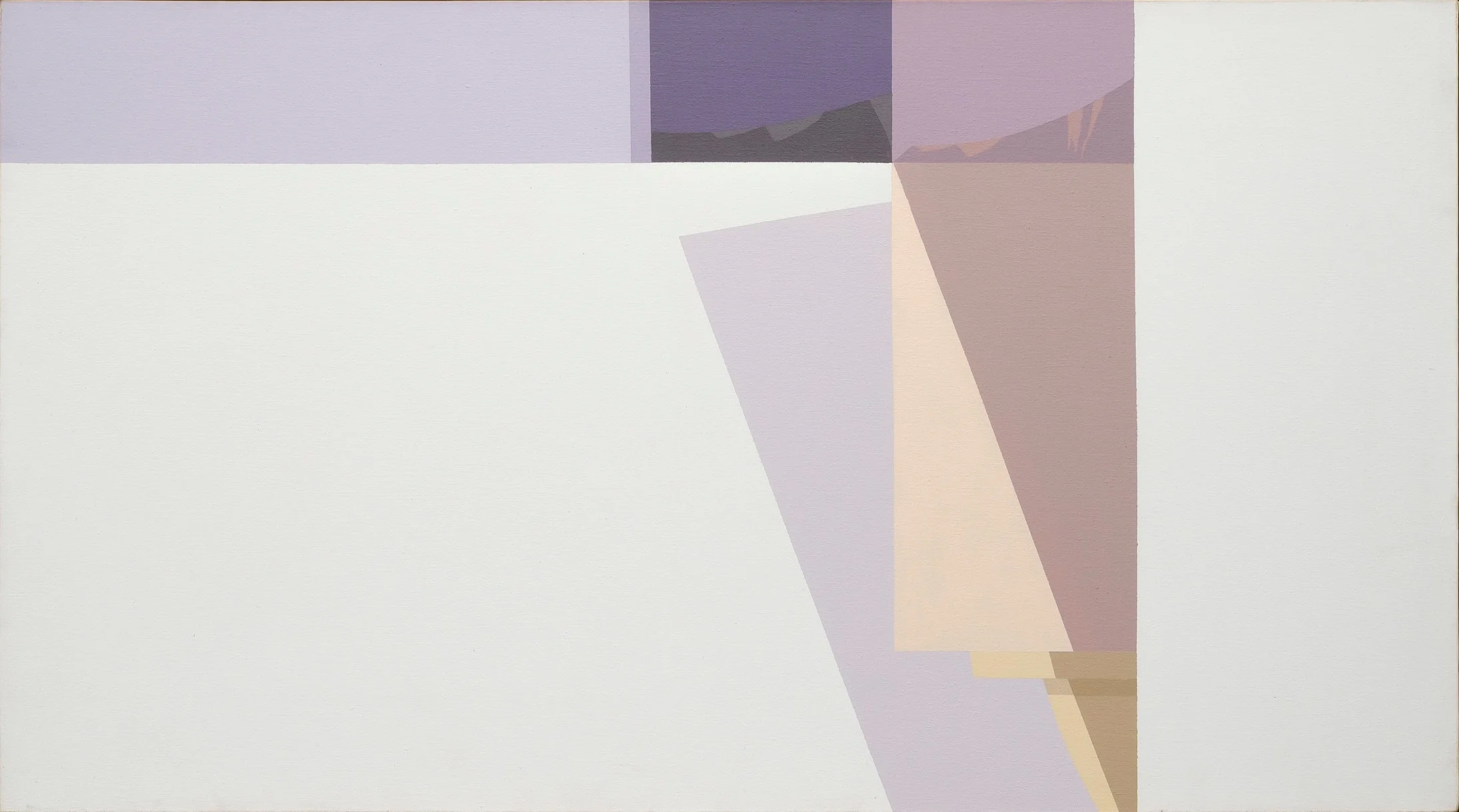 Helen Lundeberg (1908-1999) Studio Interior , 1980 acrylic on canvas 30 x 54 inches; 76.2 x 137.2 centimeters