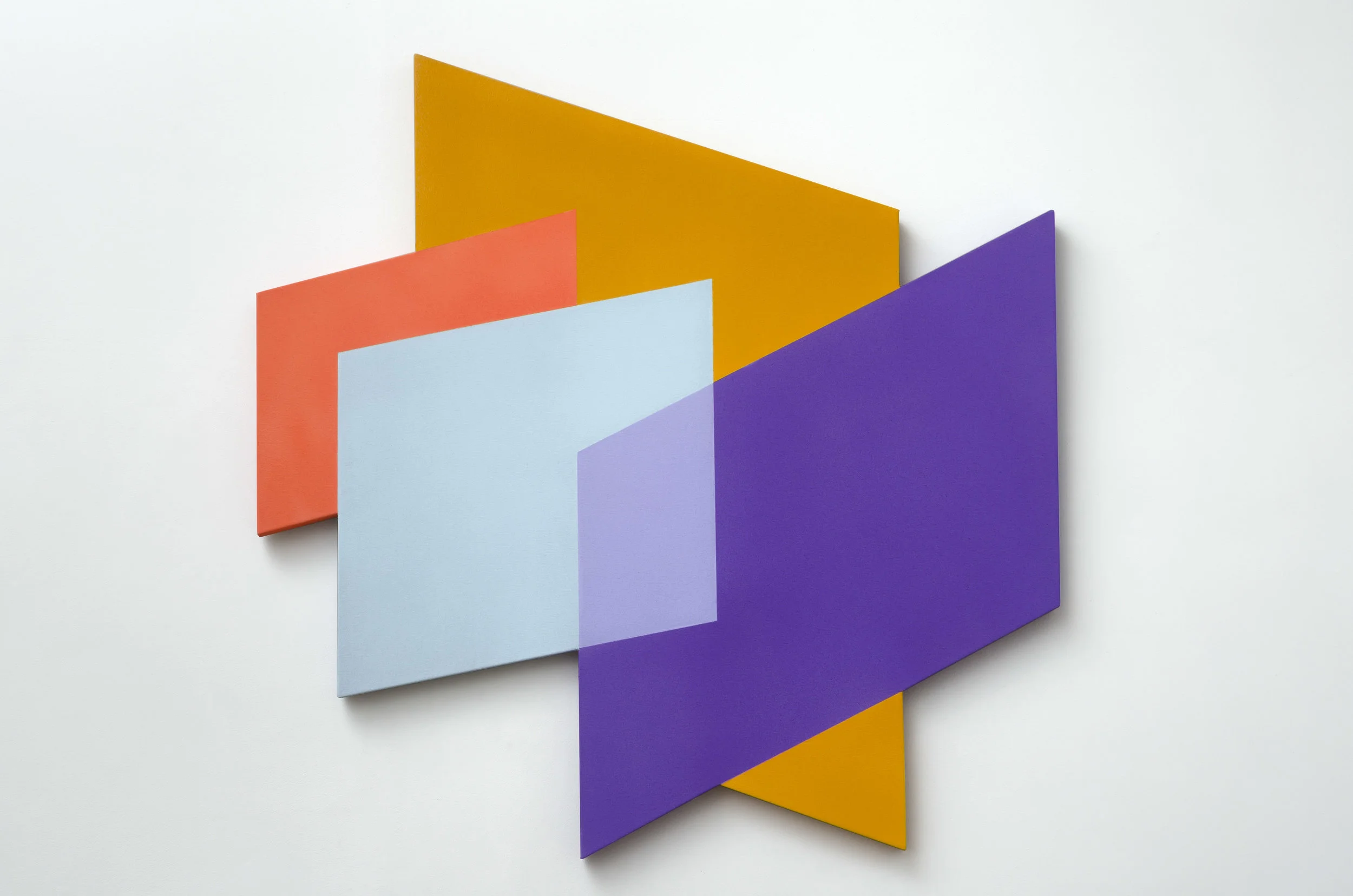Mokha Laget, b. 1959 Overland , 2017 acrylic, pigment, flashe on shaped canvas 50 x 50 inches; 127 x 127 centimeters