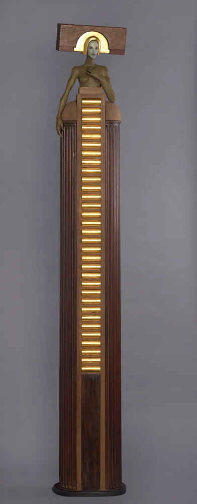 Guardian 2015 bronze and wood 75 x 10 3/4 x 8 inches; 190.5 x 24.1 x 15.2 centimeters