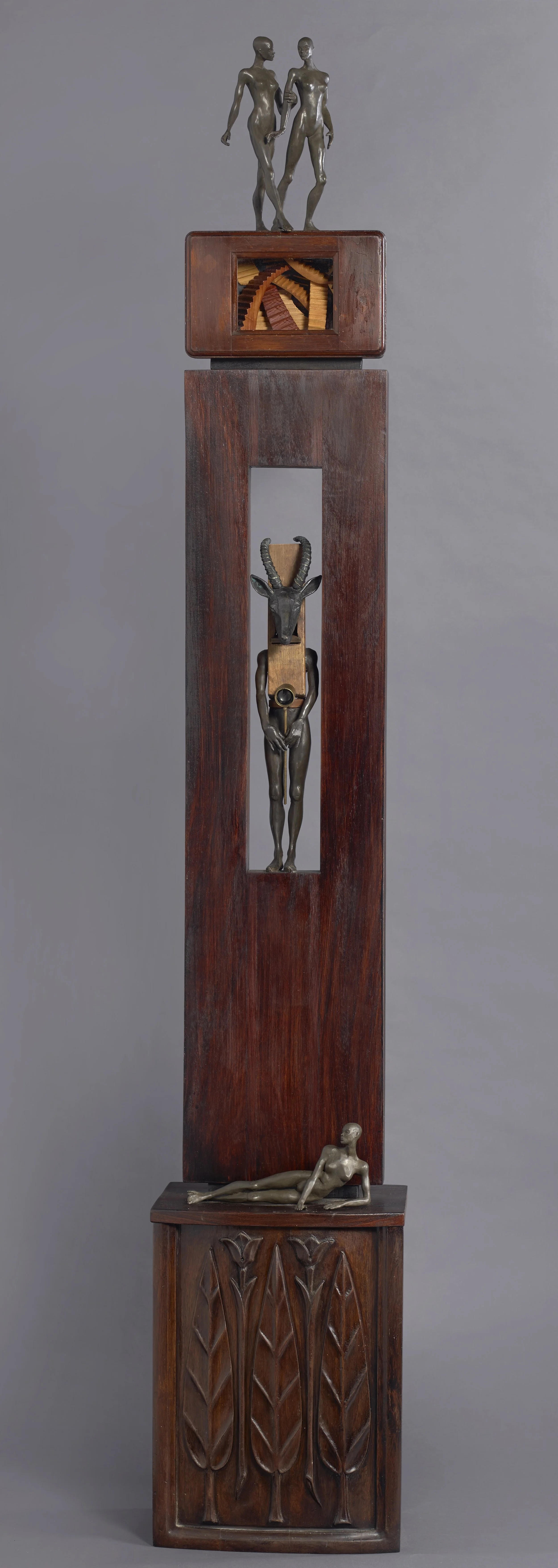 Private Eye 2015 bronze, wood, and glass 78 x 13 1/4 x 9 1/2 inches; 198.1 x 33.7 x 24.1 centimeters