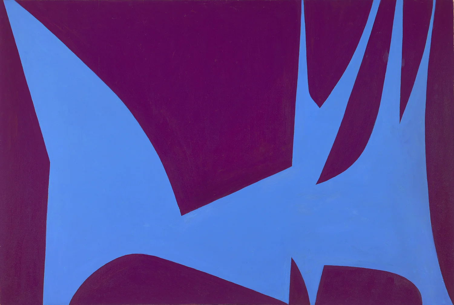 Lorser Feitelson (1898 - 1978) Magical Space Forms , 1951 oil on canvas 50 x 74 inches; 127 x 188 centimeters