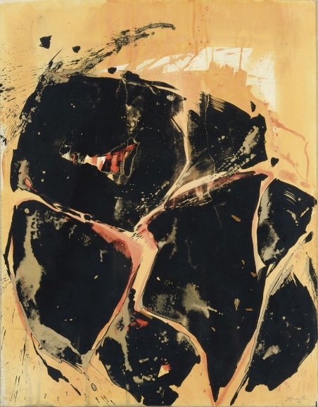 Yellow-Orange-Black , 1960 sumi ink and watercolor on Strathmore paper 29 x 22 7/8 inches; 73.7 x 58.1 centimeters $10,000
