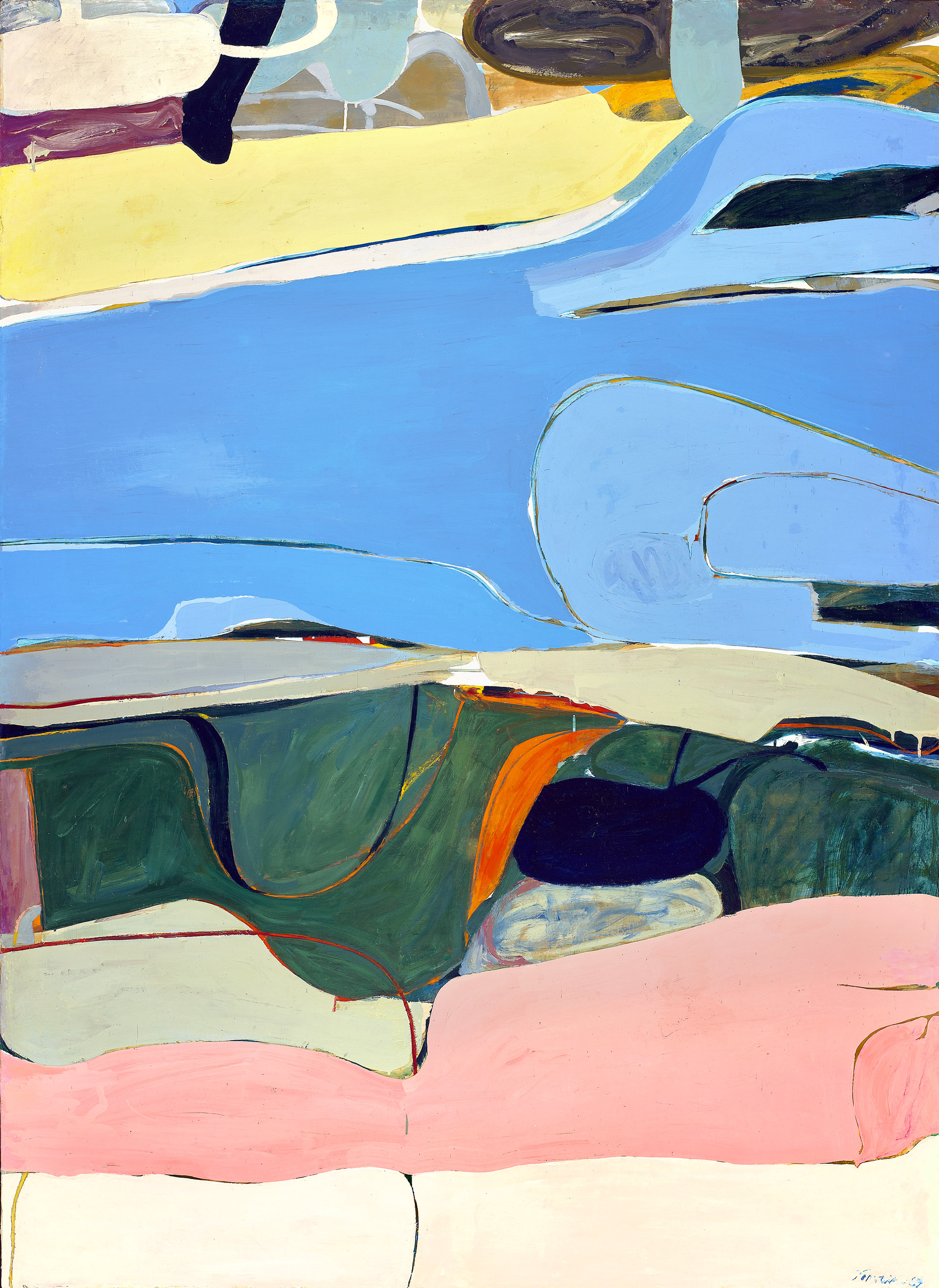 James Jarvaise Hudson River Series , 1959 oil on canvas 79 1/2 x 58 1/2 inches; 201.9 x 148.6 centimeters