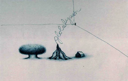 Andres Bancalari (b. 1961) Globalizacion (Serie Nidos) , 2007 pen and ink on paper 8 1/4 x 11 inches; 21 x 28 centimeters 