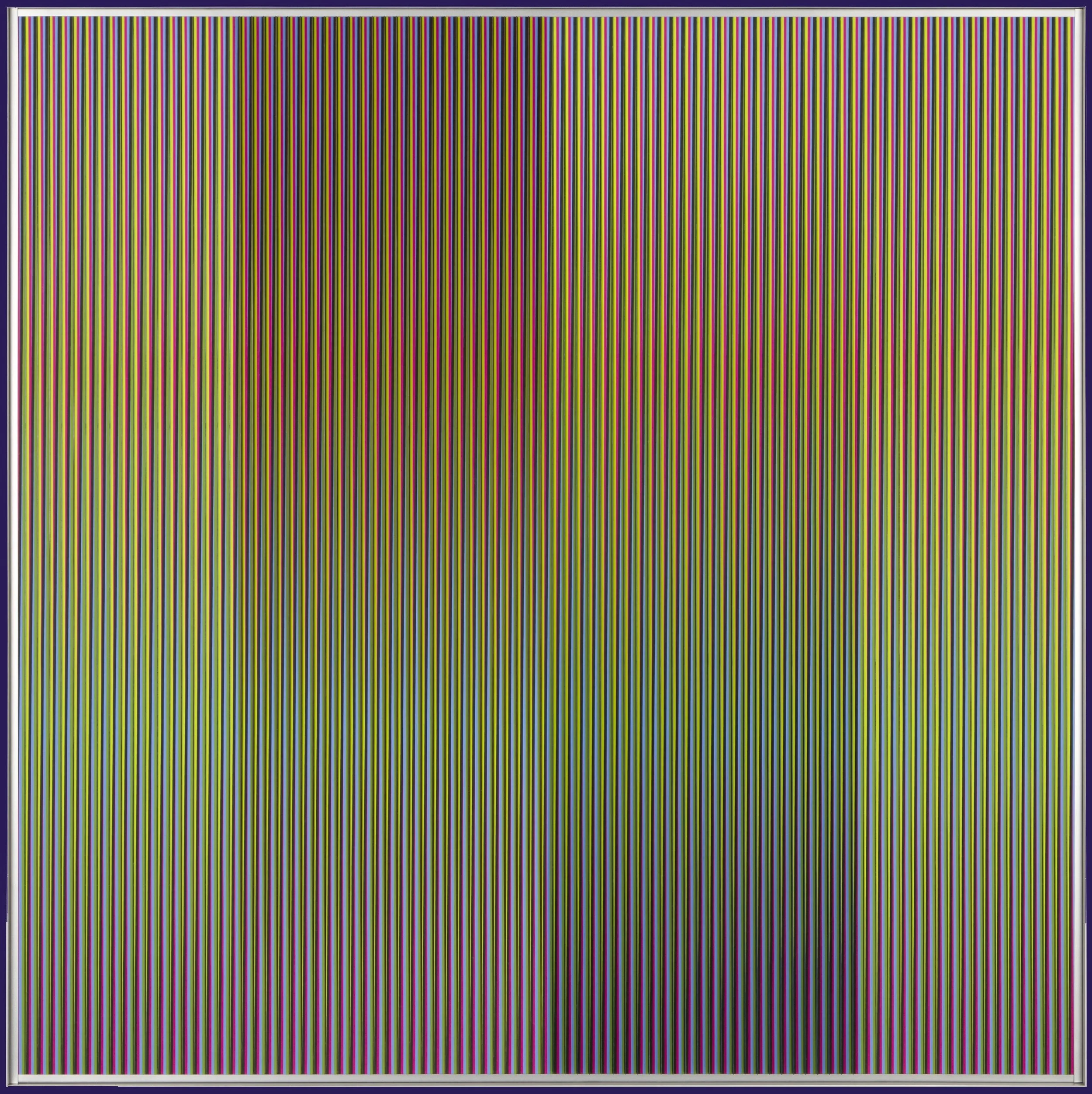 Carlos Cruz-Diez (b. 1923) Physichromie no 1863 , 2013 mixed media 39 3/8 x 39 3/8 inches; 100 x 100 centimeters 