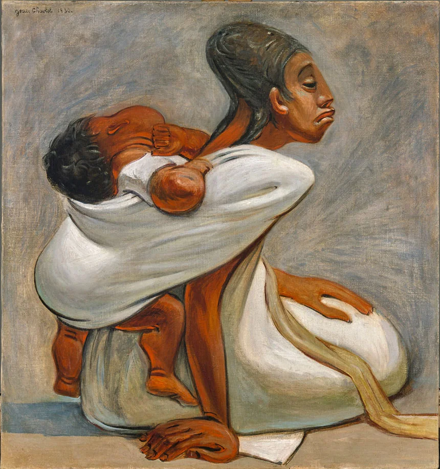 Jean Charlot (1898-1979) Mother and Child , 1930 oil on canvas 29 1/2 x 27 1/2 inches; 74.9 x 69.9 centimeters 