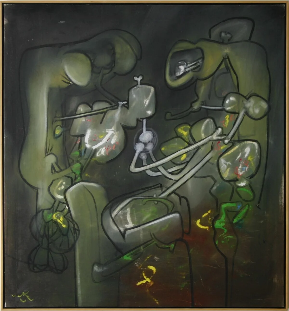 Roberto Matta (1911-2002) Flash of Flesh , 1971 Oil on canvas 53 x 49 inches; 134.6 x 124.5 centimeters 
