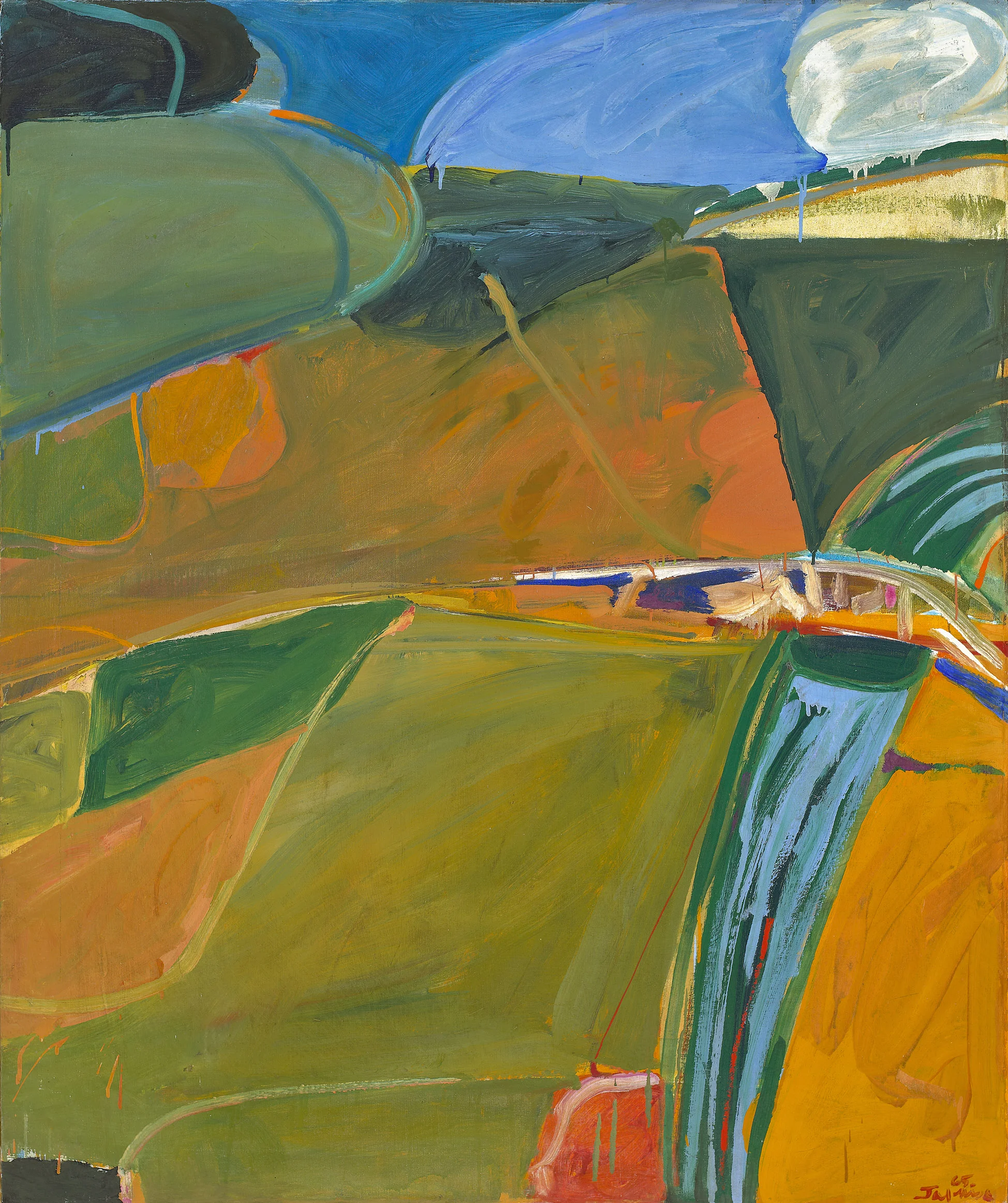 Hudson River Series (The Bridge to Alcazar) , 1965 oil on canvas 61 x 51 1/2 inches; 154.9 x 130.8 centimeters