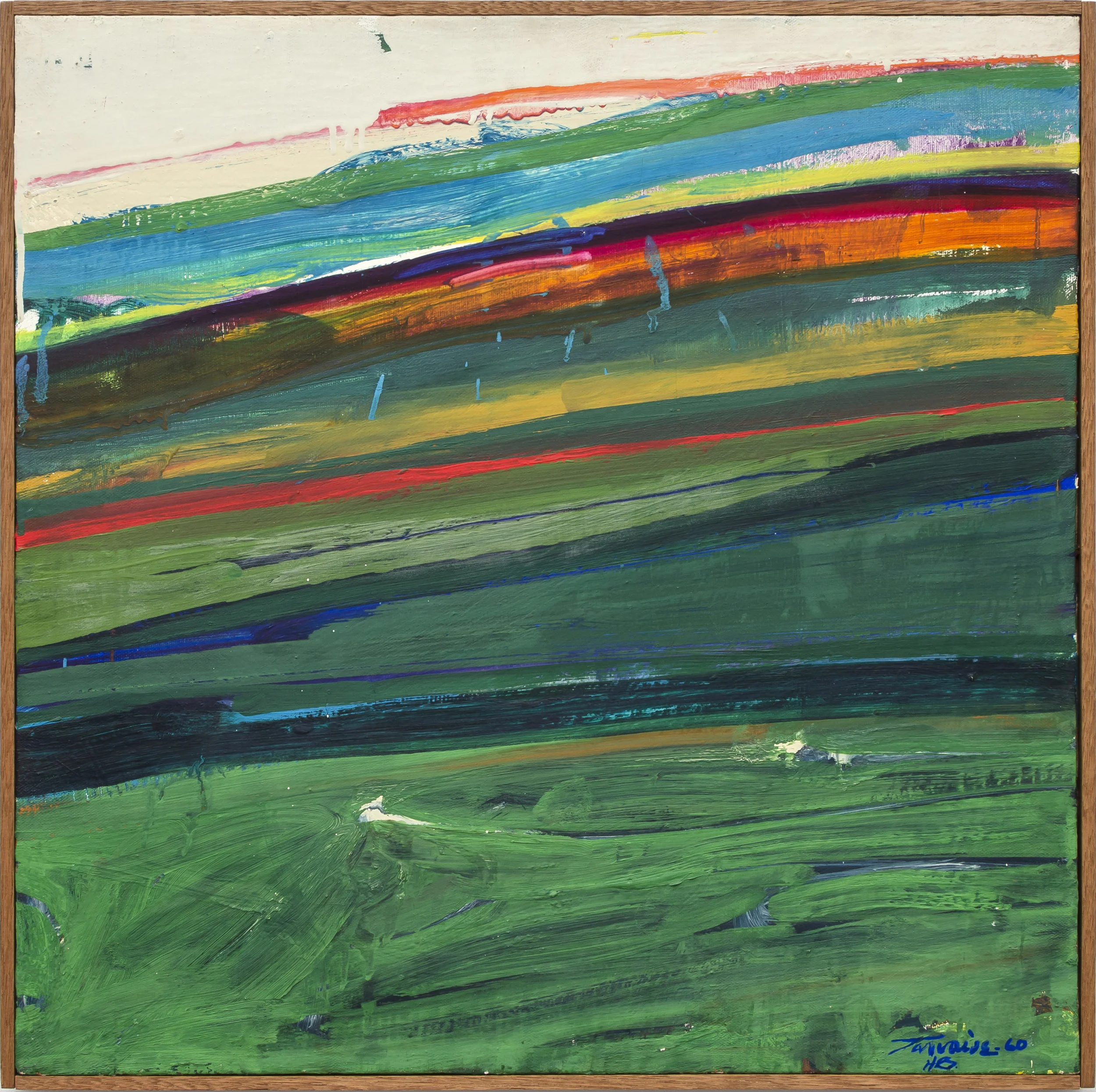 Hudson River Series #G2 , 1960 oil on canvas 24 x 24 inches; 61 x 61 centimeters