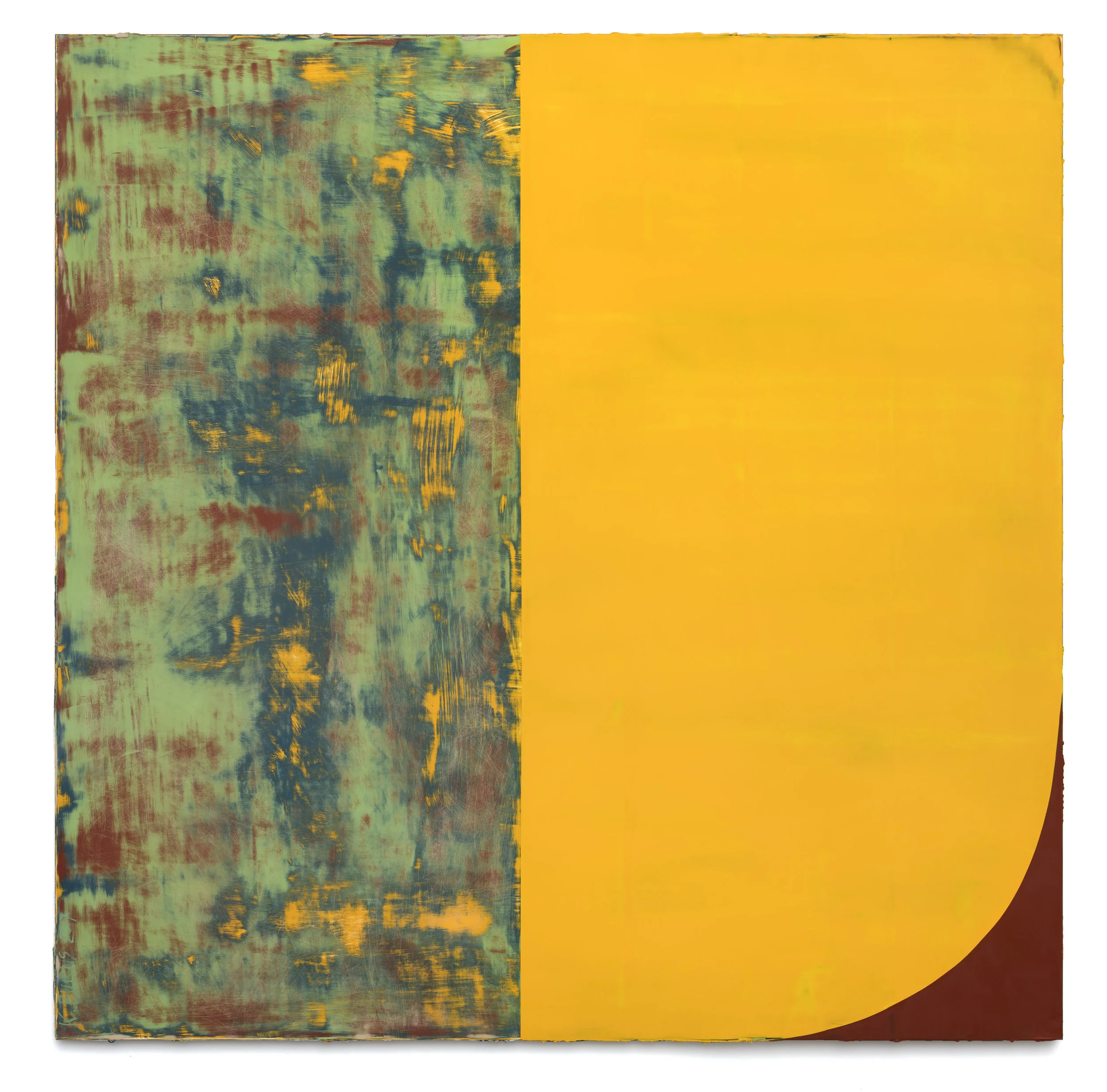 12:20 PM 5/11/17 , 2017 oil on Alu-DiBond 60 x 60 inches; 152.4 x 152.4 centimeters