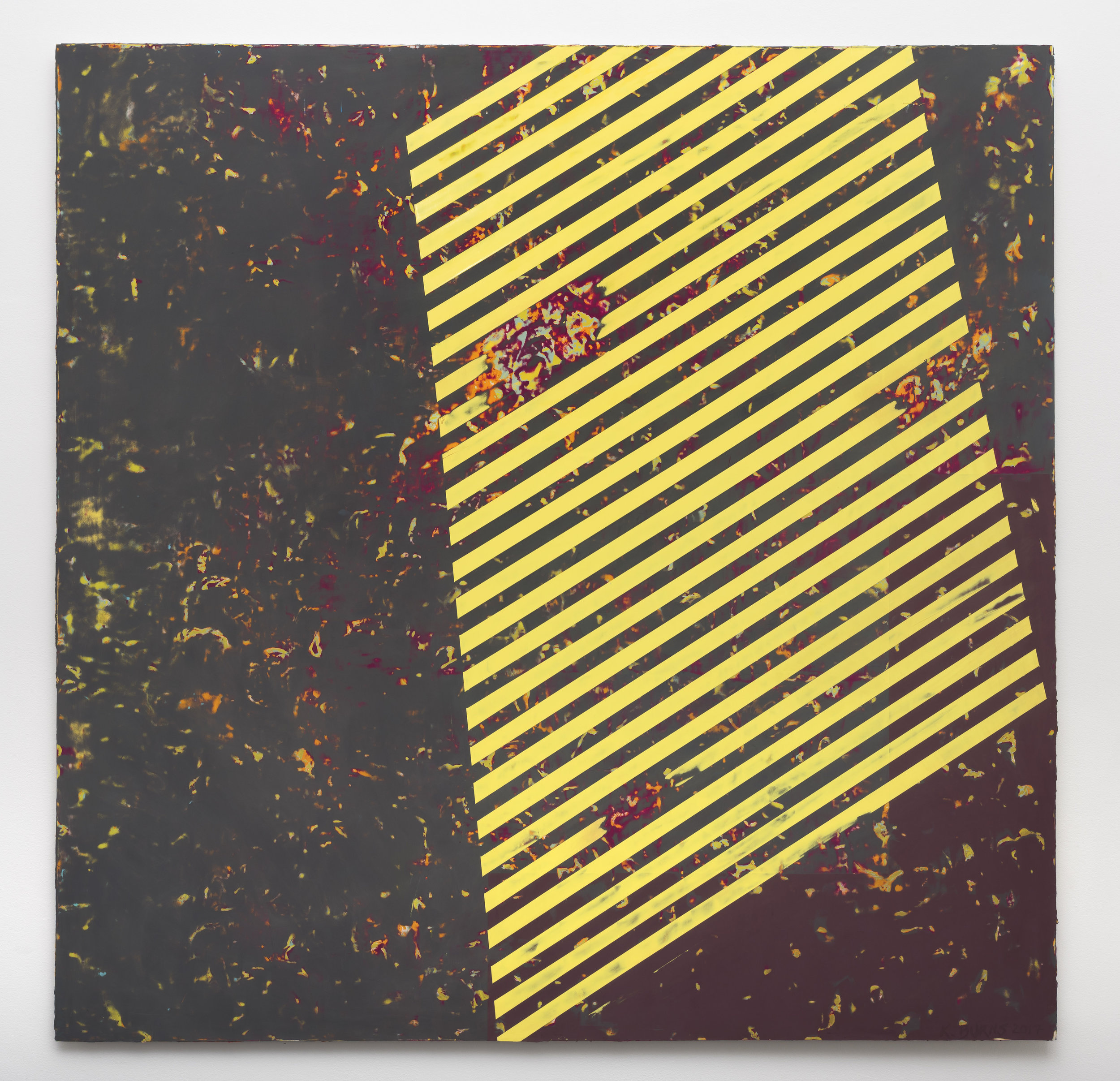 8:01 PM 6/11/17 , 2017 oil on Alu-DiBond 60 x 60 inches; 152.4 x 152.4 centimeters