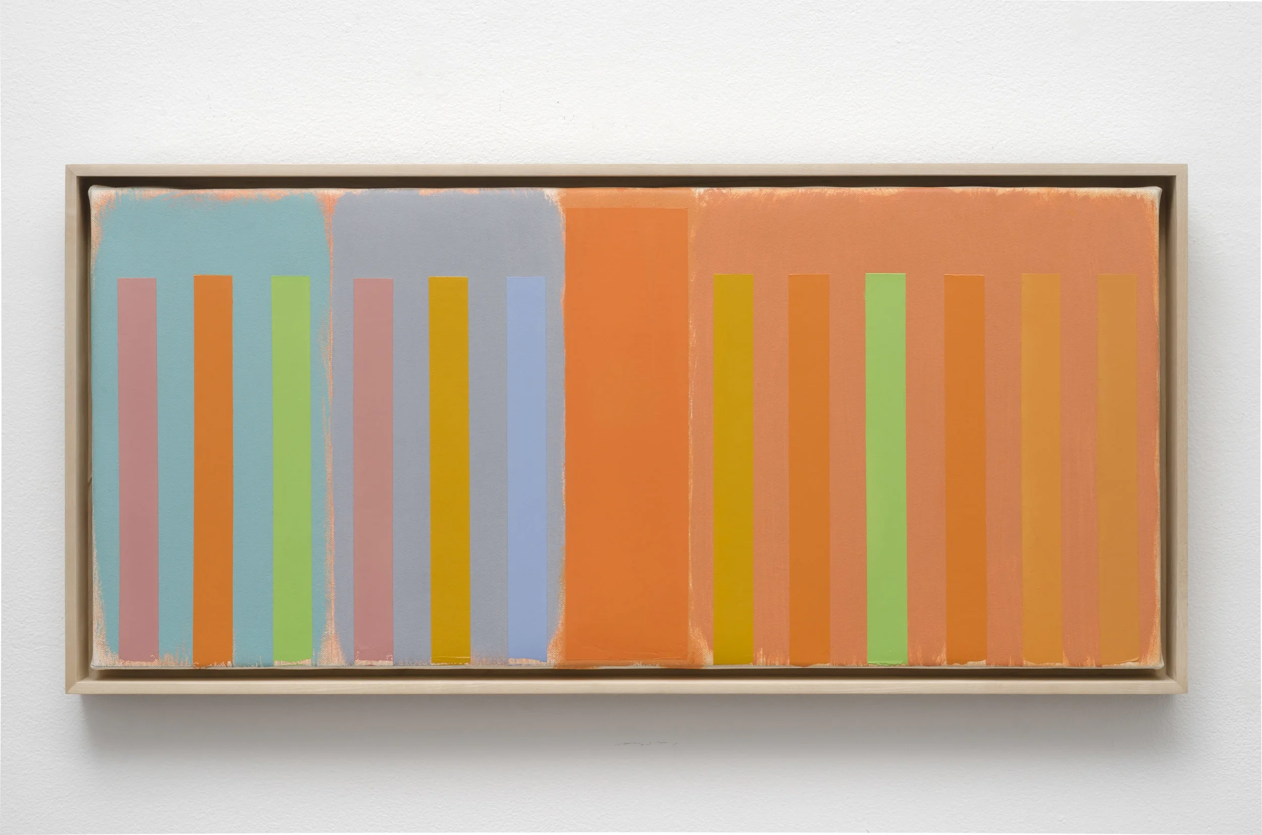 Untitled Abstract Composition (PC05-016), 2005 acrylic on canvas 12 1/2 x 28 1/4 inches; 31.8 x 71.8 centimeters