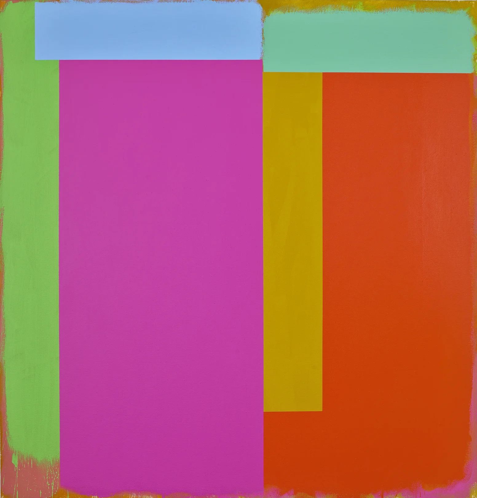 Marker/ California, 1986 acrylic on canvas 60 x 62 inches; 152.4 x 157.5 centimeters