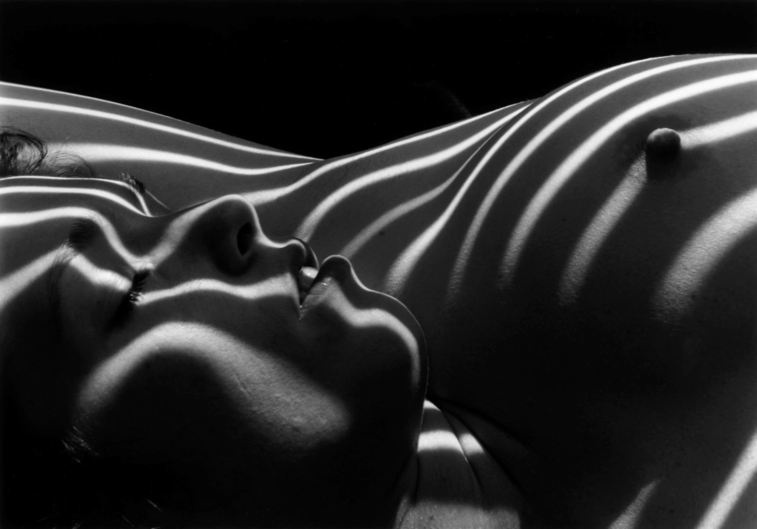 Lucien Clergue (1934-2014) Nu Zebre, New York , 1998 Ed. 13/30 silver gelatin print 11 x 15 inches; 28 x 38 centimeters