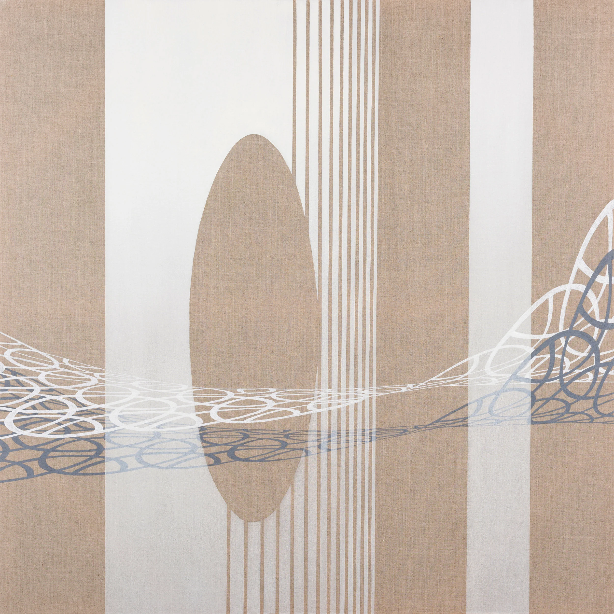 Veda B. Kaya Portal , 2017 oil and acrylic on linen 40 x 40 inches; 101.6 x 101.6 centimeters