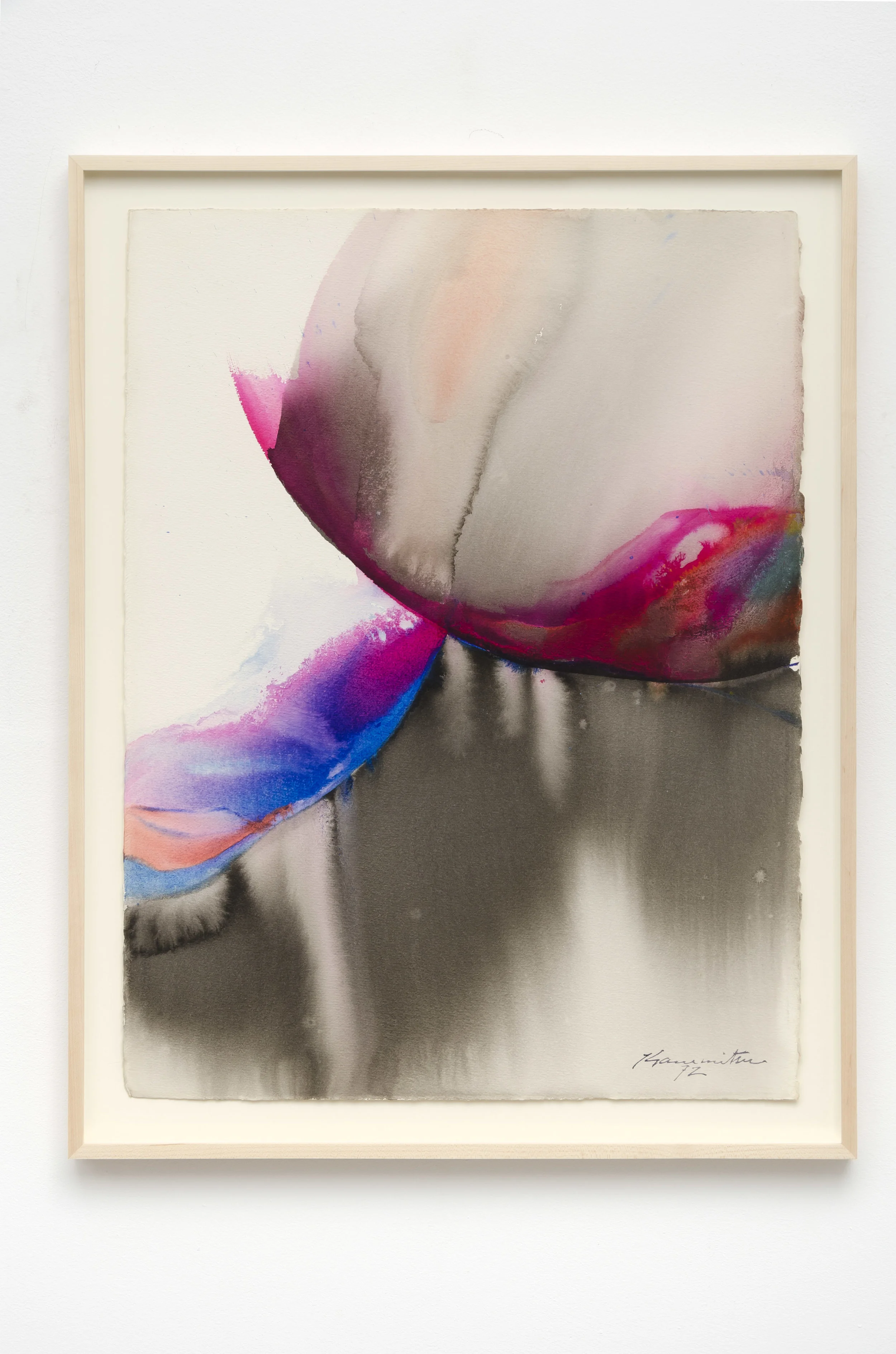 Matsumi Kanemitsu (1922-1992) Untitled , 1972 sumi ink on paper 43 x 31 1/4 inches; 109.2 x 79.4 centimeters