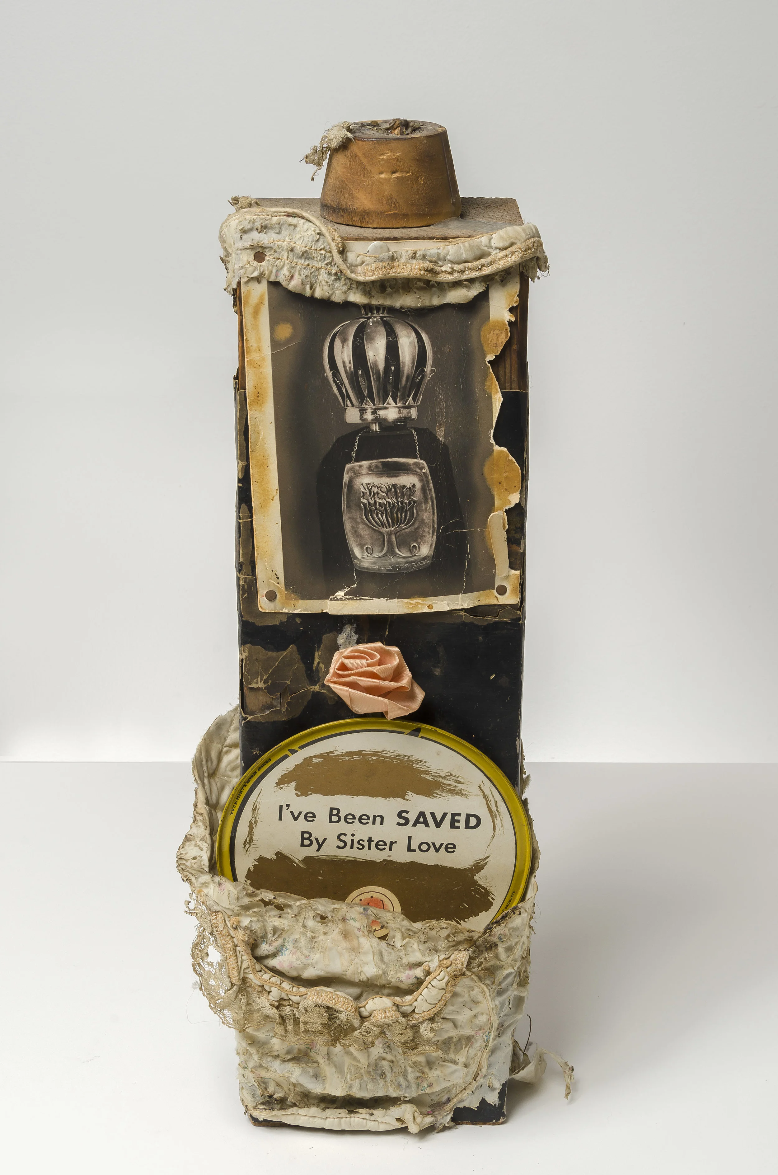 I've Been Saved by Sister Love , c. 1960 mixed media sculpture 7 x 5 1/2 x 20 1/4 inches; 17.8 x 14 x 51.4