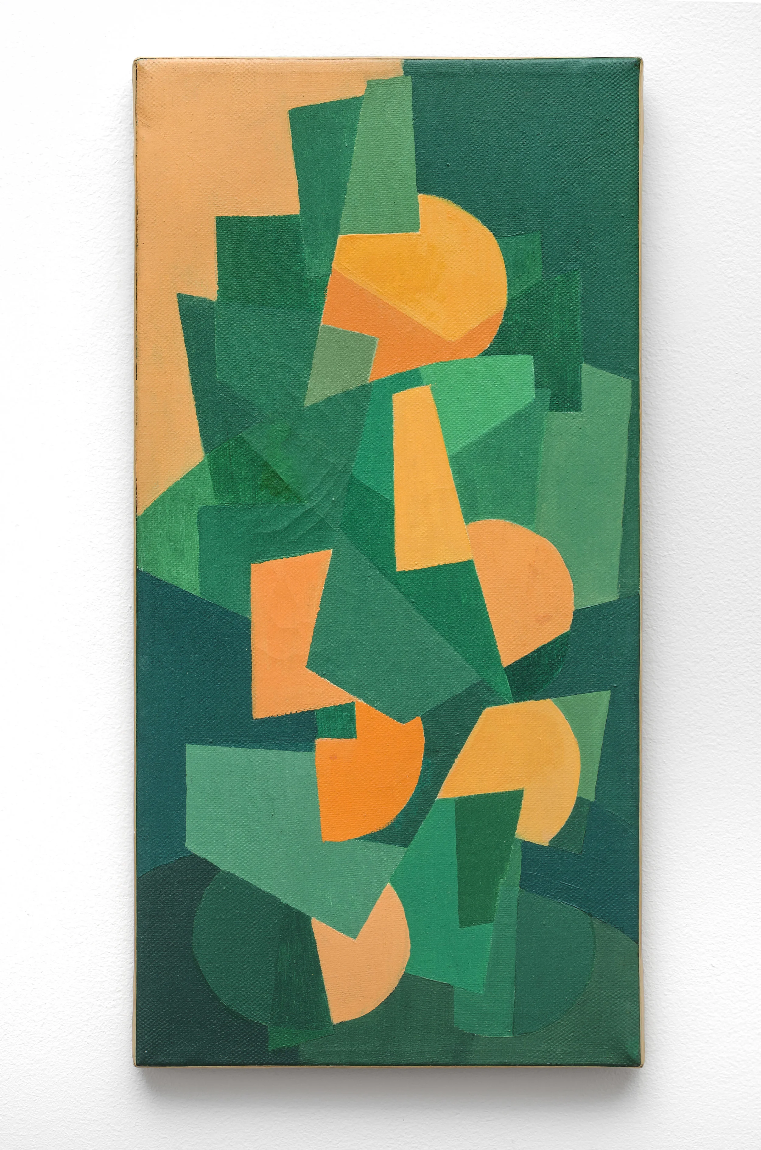 La Vie , 1969 oil on canvas 21 5/8 x 10 5/8 inches; 55 x 27 centimeters