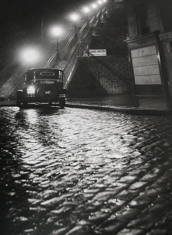 Rue Muller, Paris, 1934 silver gelatin print 20 x 16 inches; 50.8 x 40.64 centimeters