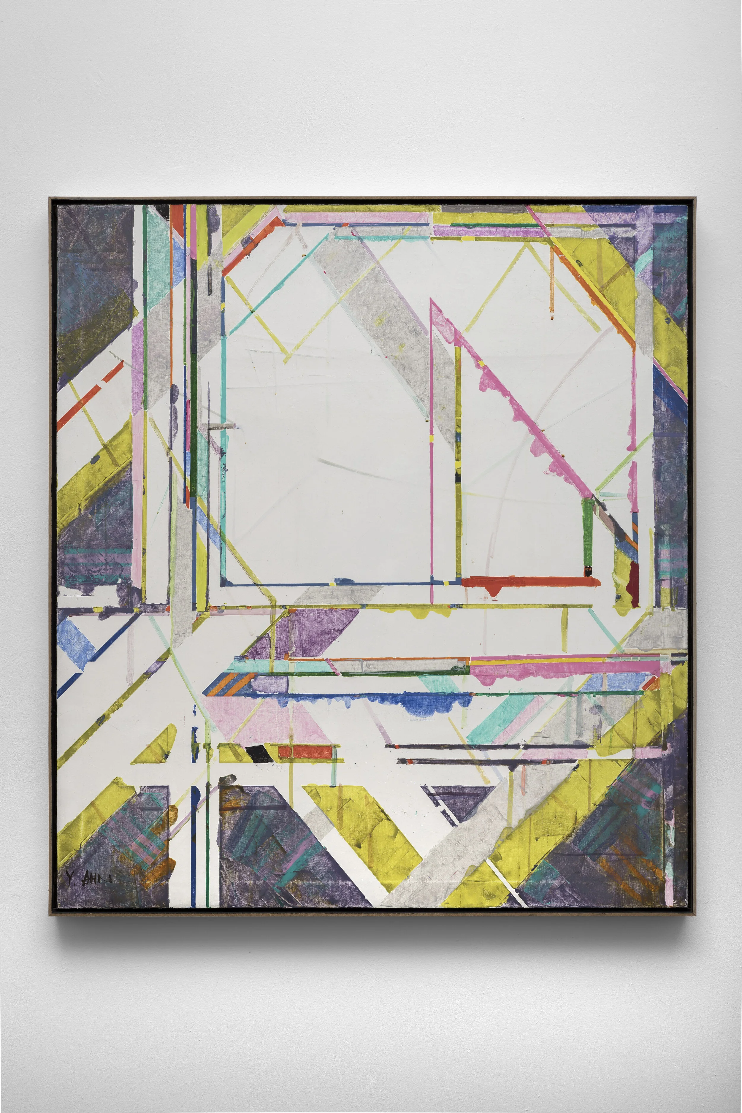 Composition A , 1994 oil on canvas 40 x 36 inches; 101.6 x 91.4 centimeters