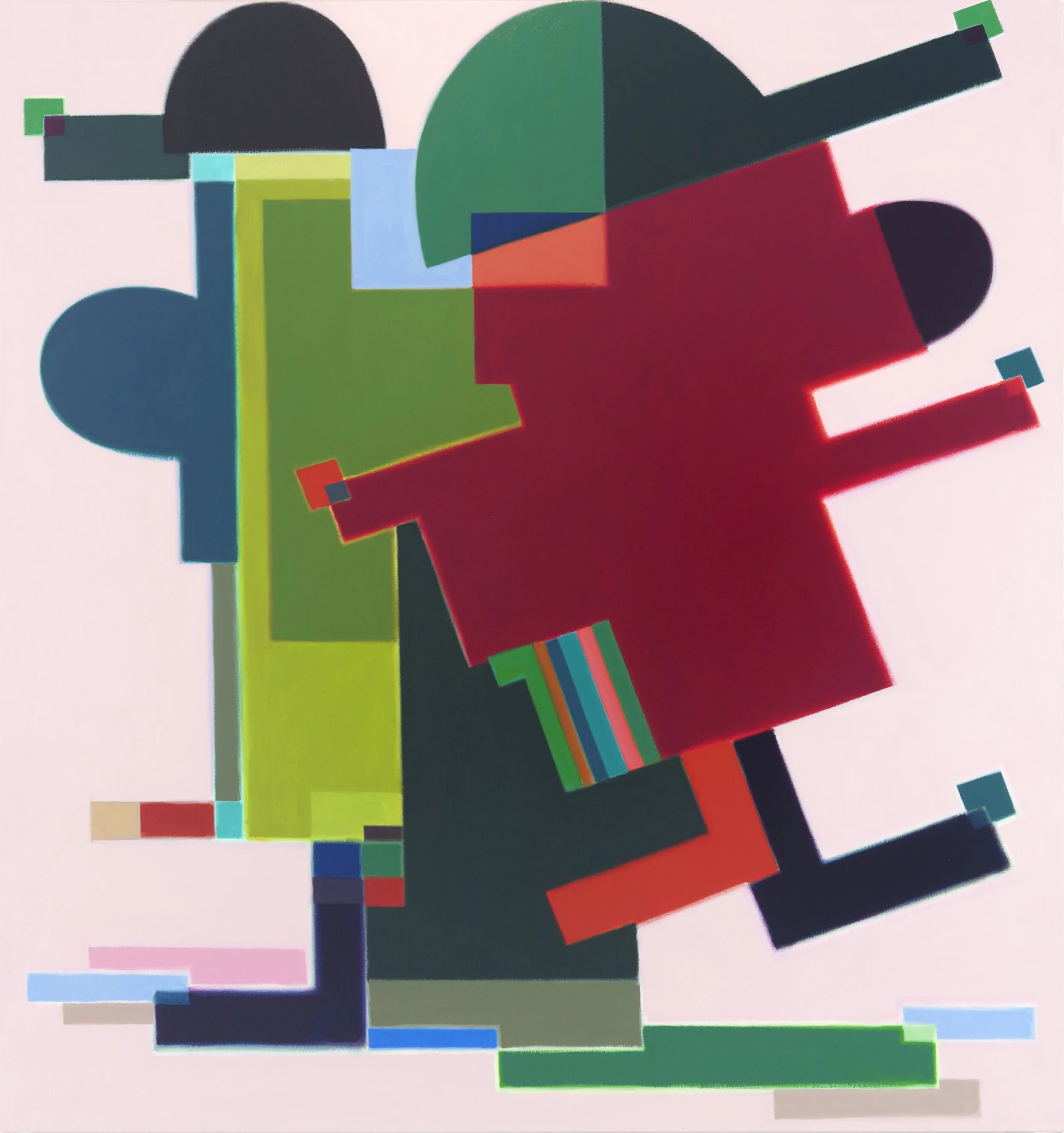 A Motley Crew , 2016 oil on canvas 36 x 34 inches; 91.4 x 86.4 centimeters