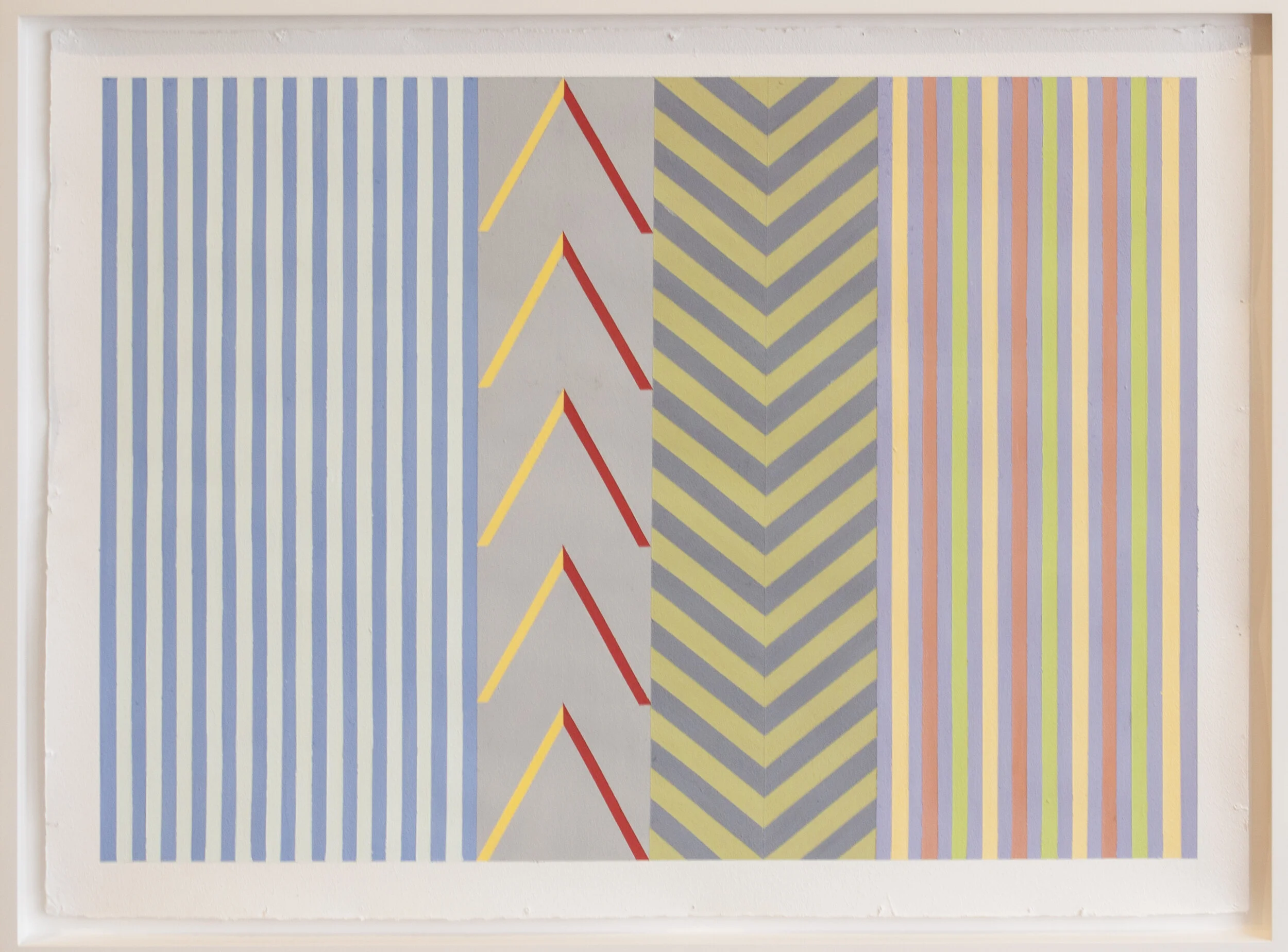 Maasi Re-construction-Study , 2012 raw pigment on paper 22 x 30 inches; 55.9 x 76.2 centimeters