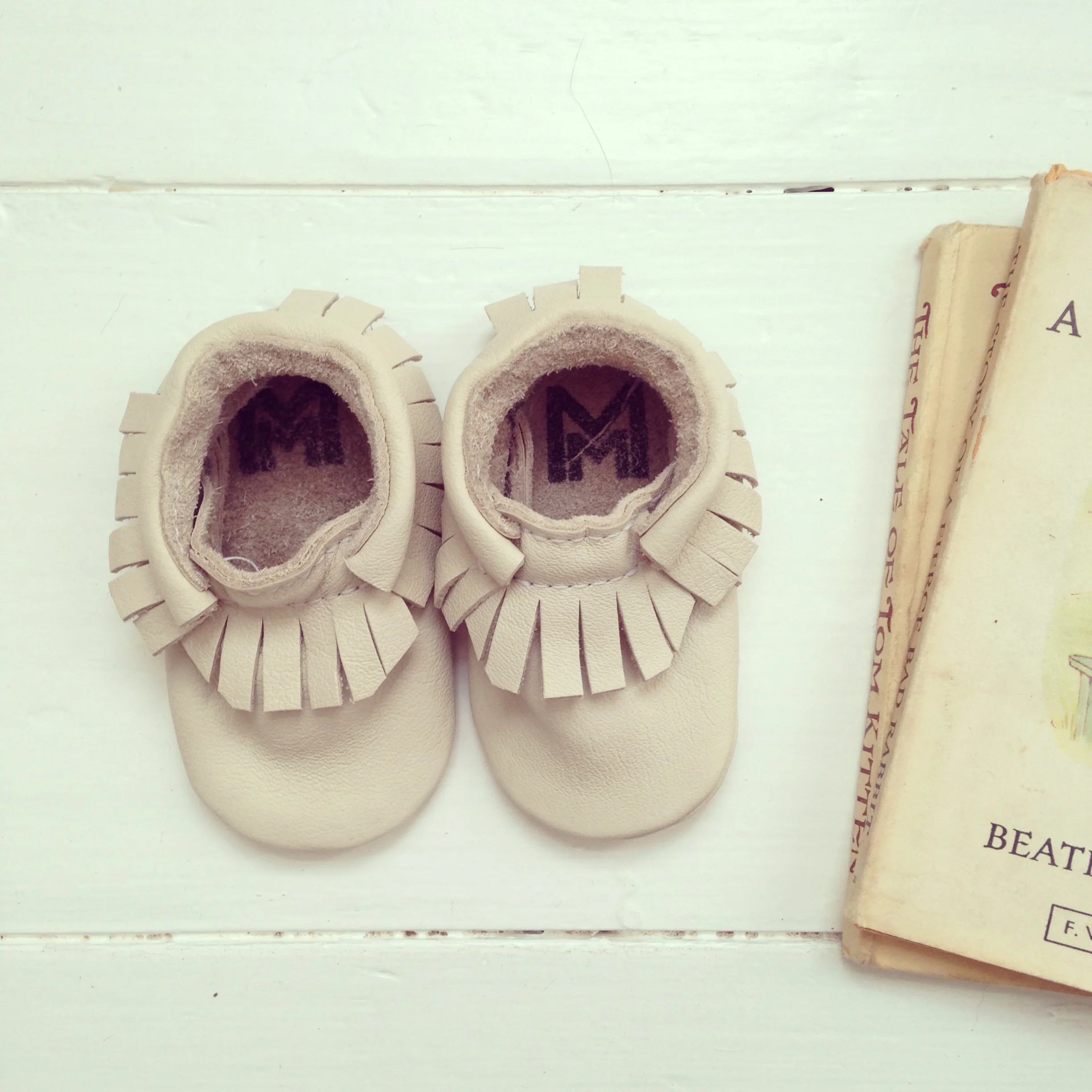 Baby moccasins by Monkey and Mole