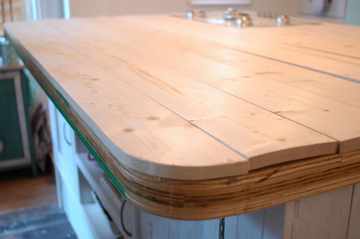 DIY: Kitchen island worktop — Caroline Rowland