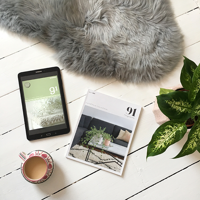 The first digital edition (2011) next to the most recent print edition (AW 2016). 