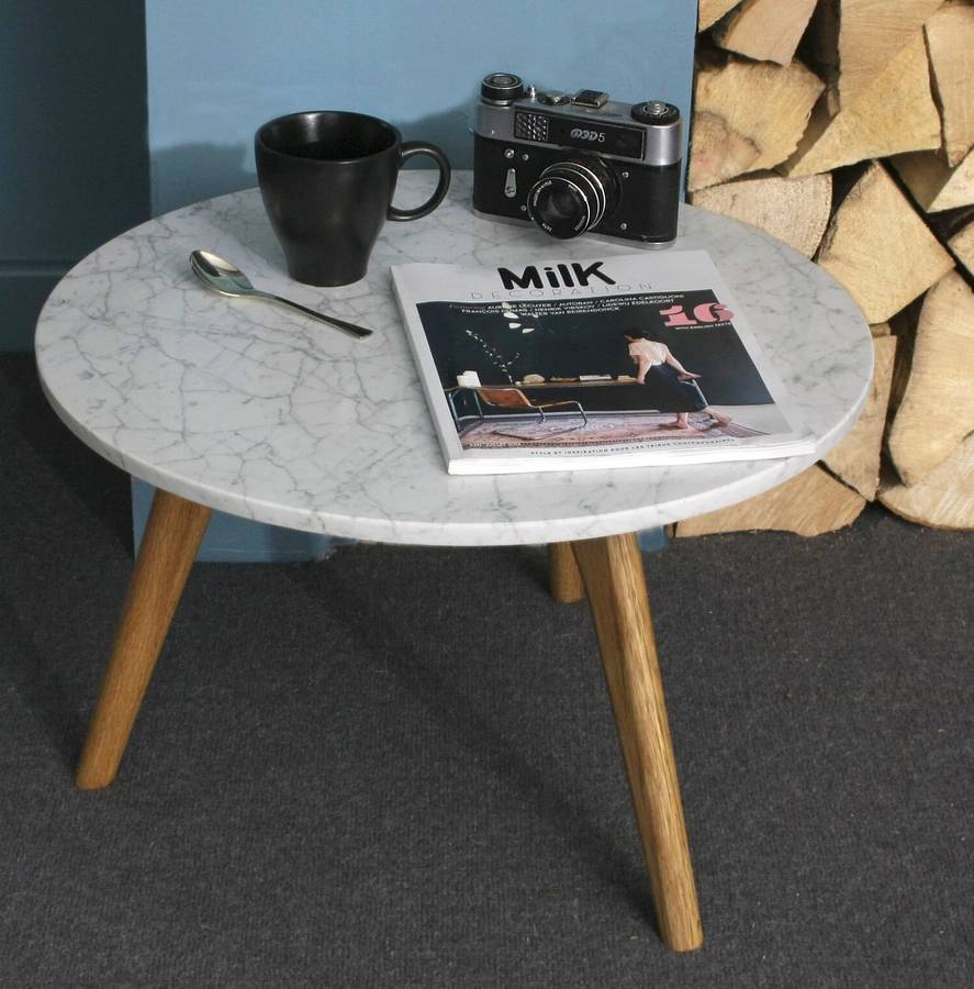 Scandinavian style white stone table , £150 - Not on the High Street 