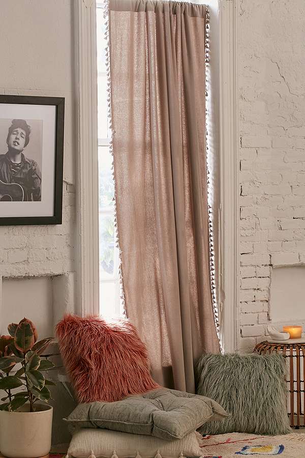 Palma fringed curtain panel - Urban Outfitters - £65