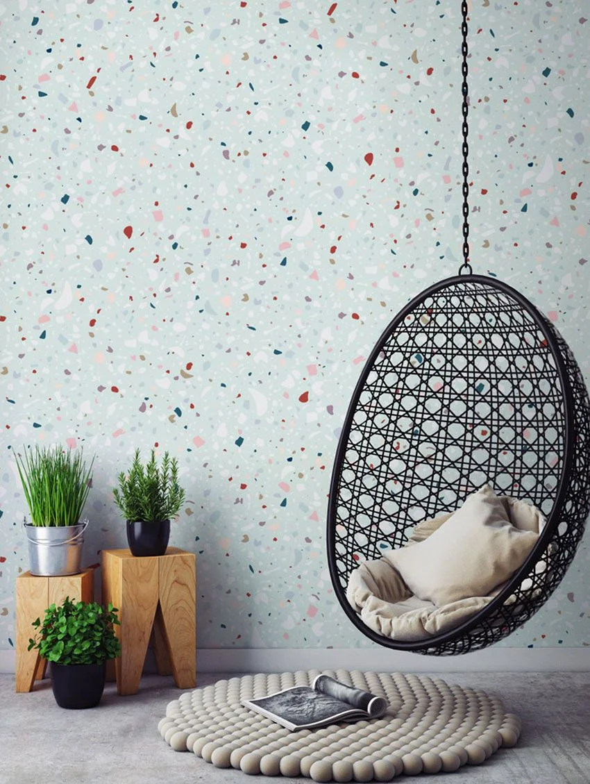 Terrazzo print wallpaper - Papermint
