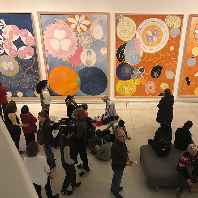 Recently visited #hilmaafklint exhibit at the @guggenheim NYC. Just beautiful.