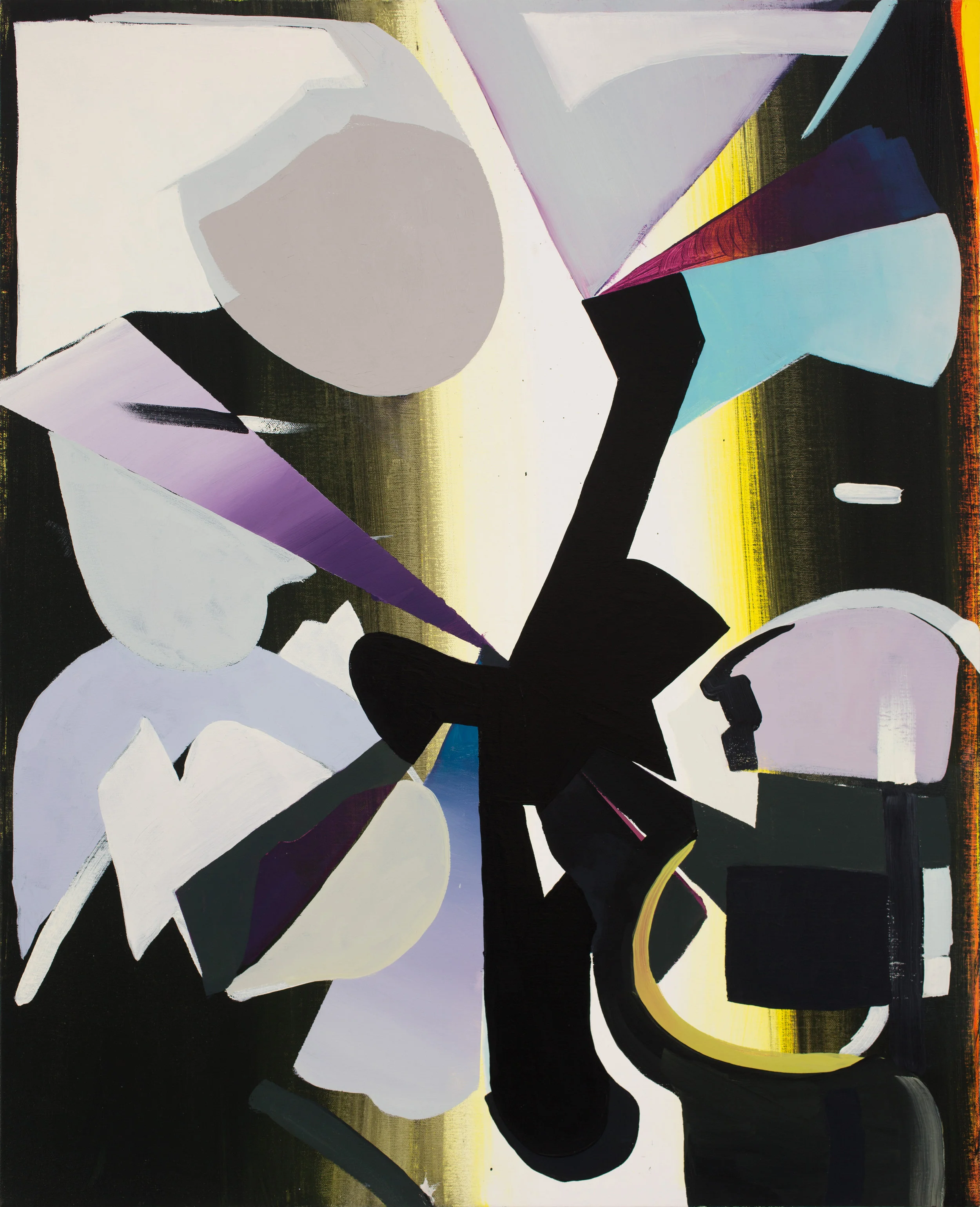 With Holy Fingers 2013 Oil on canvas 30 x 24 inches