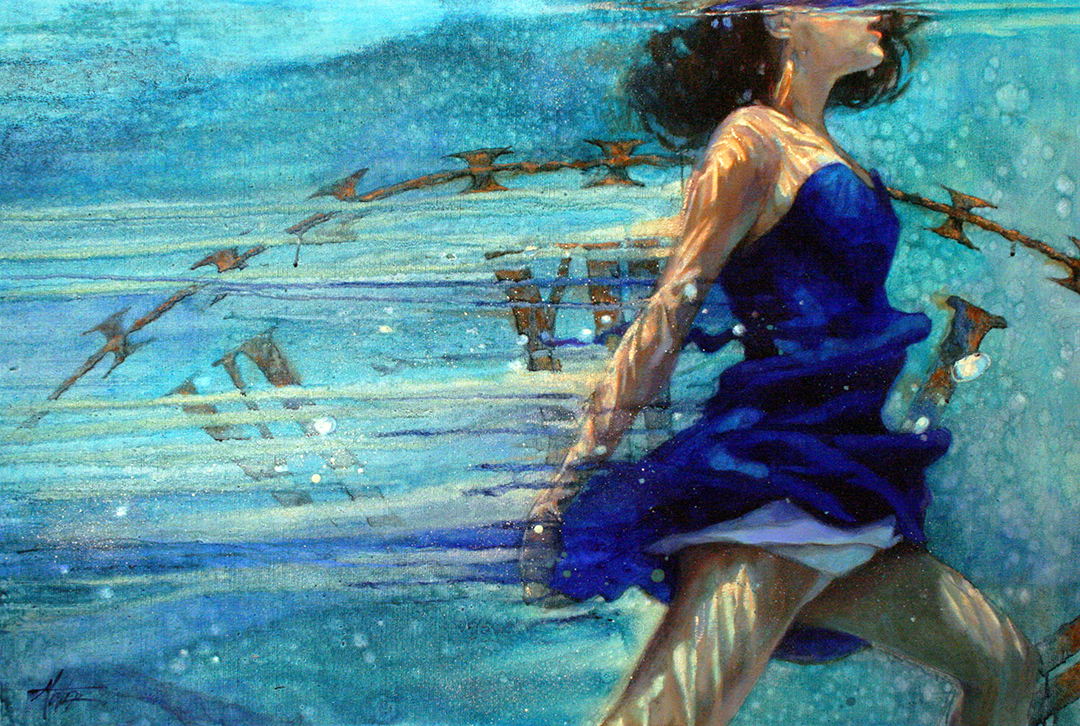 Oblivion's Wake, oil painting